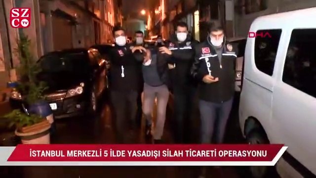 İstanbul merkezli 5 ilde yasadışı silah ticareti operasyonu