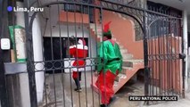 Policemen dressed in Christmas outfits arrest alleged drug dealer