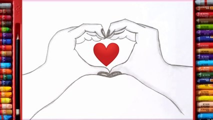 How to draw holding hands