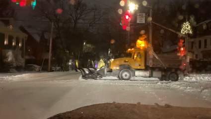 Parade of plows drives through town
