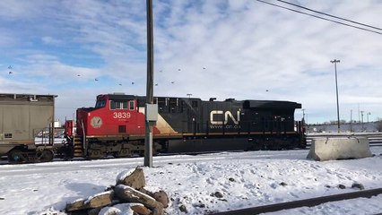 CP Grain with CN Pusher backs into Alyth