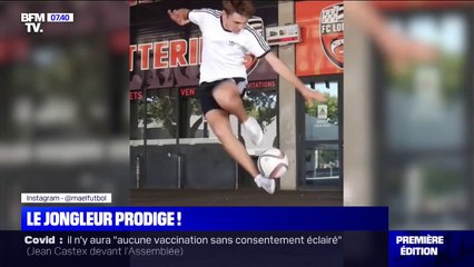 Un jeune prodige du foot freestyle cartonne et raconte sur BFMTV son histoire avec le FC Lorient