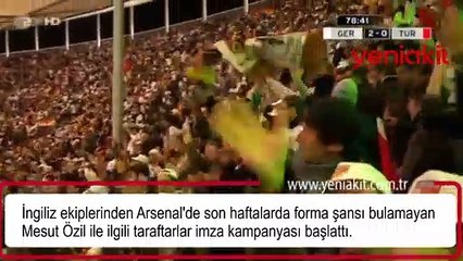 İngilizler ayağa kalktı! Mesut Özil için imza kampanyası
