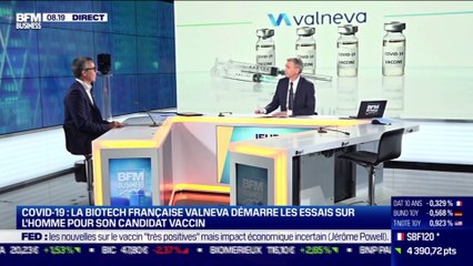 Franck Grimaud (Valneva) : Valneva démarre les essais sur l'homme pour son candidat vaccin - 17/12