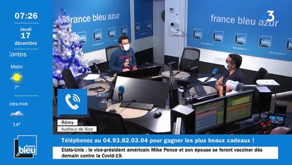 La matinale de France Bleu Azur du 17/12/2020