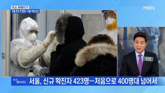 MBN 뉴스파이터-코로나19 신규 확진 이틀 연속 1천 명대… 연말 모임 개탄