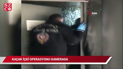 Download Video: Kaçak içki imalathanesine baskın anı kamerada