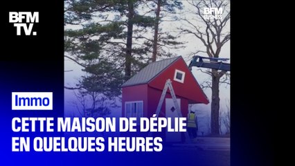 Cette petite maison en bois se déplie et se replie en quelques heures