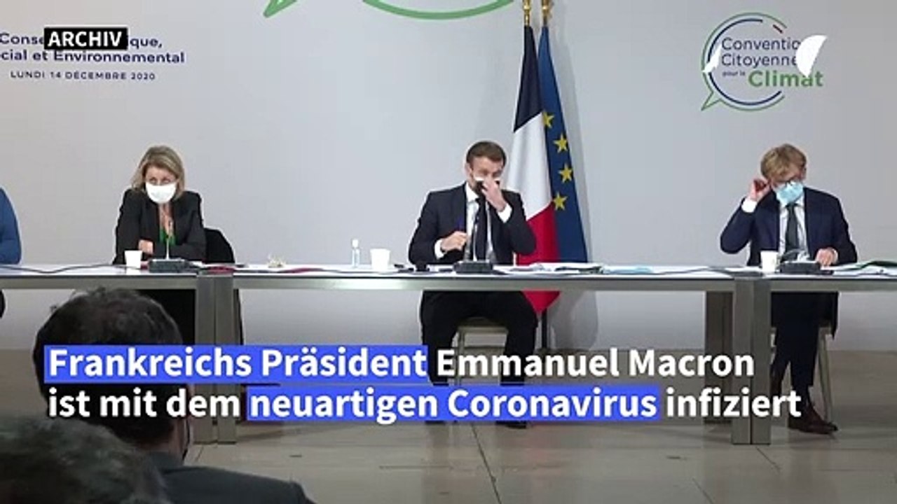 Frankreichs Präsident Macron ist Corona-positiv