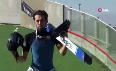 Milli Takım sporcusunun nefes kesen uçuşu