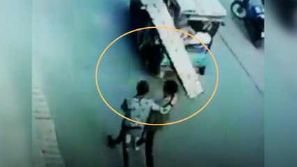 Caught On Camera: Pillar Falls On Pedestrian In Bharatpur, Rajasthan