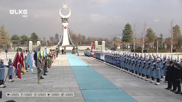 Cumhurbaşkanı Erdoğan, Irak Başbakanı Kazımi'yi resmi törenle karşıladı