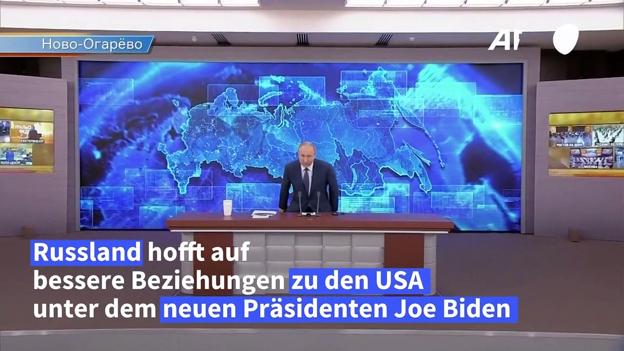Putin hofft auf bessere Beziehungen zu den USA unter Biden