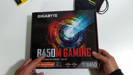 Unboxing placa Base Gygabite B450 Gaming AM4