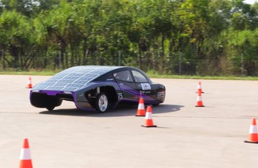 Solar-powered car