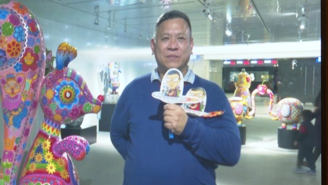 El artista Hung Yi, satisfecho por exponer en Ciutat Arts i Ciències