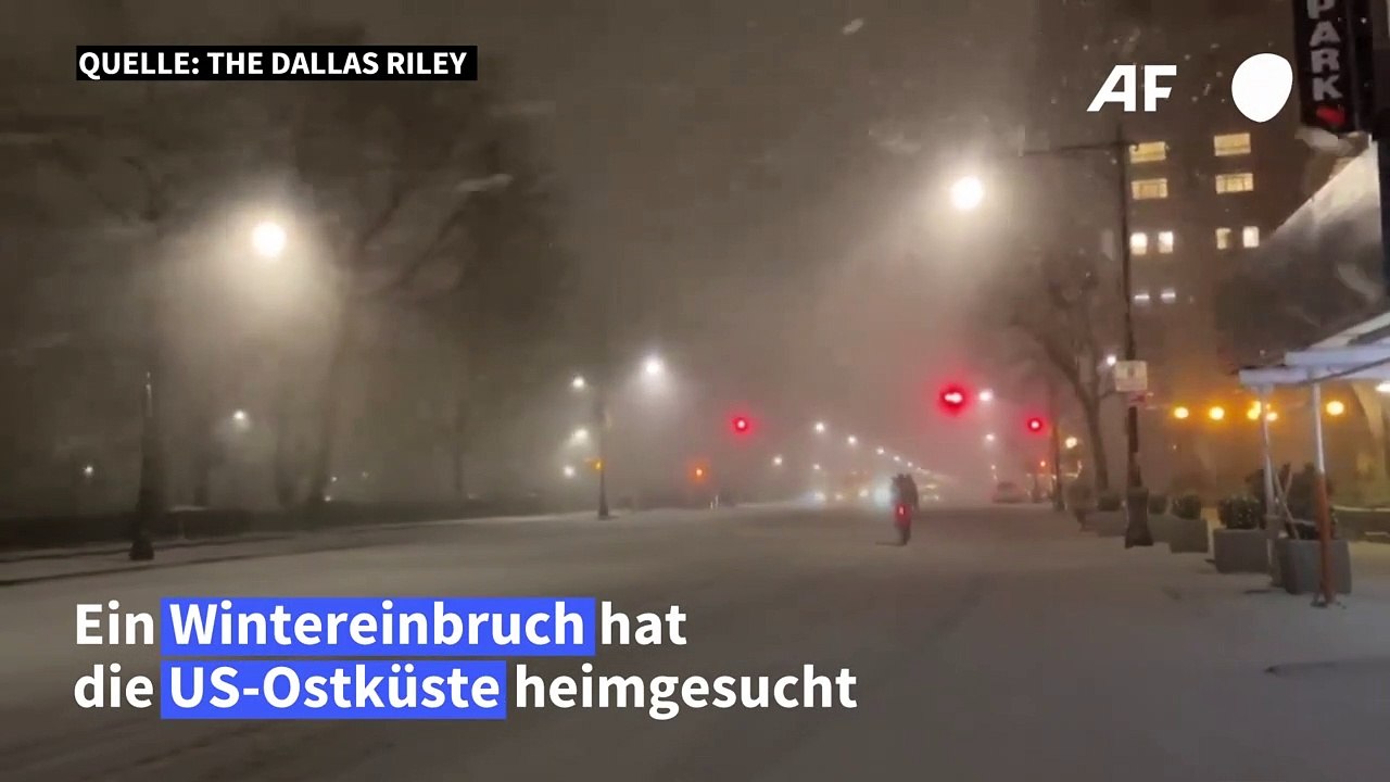 Schneesturm-warnung für us-ostküste