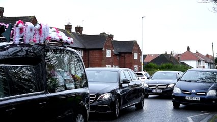 Funeral of Moor Park primary school worker Cath Strangwood who died of Covid-19