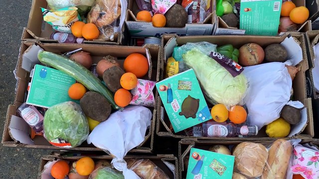 Delivering thousands of hampers and presents across West Yorkshire