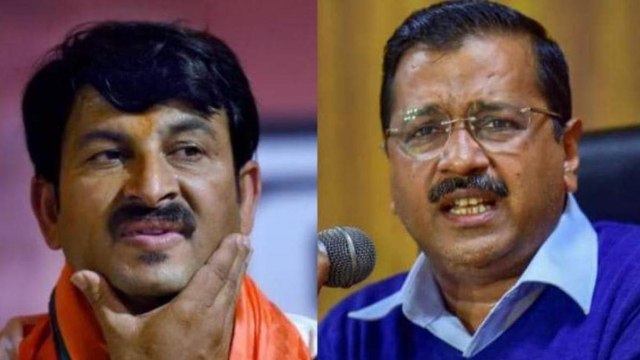 Kejriwal tears copies of farm laws, Manoj Tiwari reacts