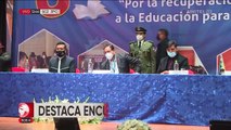 Arce estuvo presente en el inicio del encuentro pedagógico