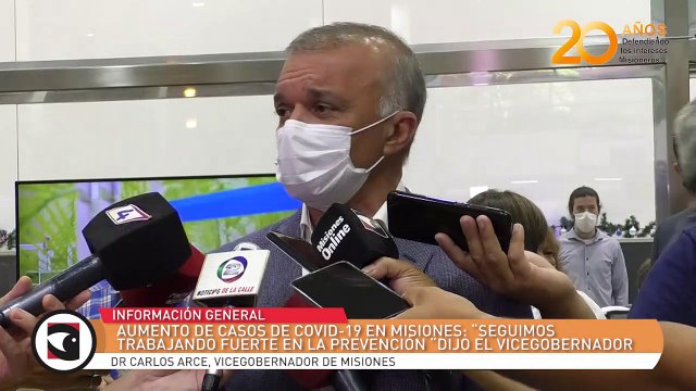 Aumento de casos de Covid-19 en Misiones “Seguimos trabajando fuerte en la prevención “dijo el Vicegobernador