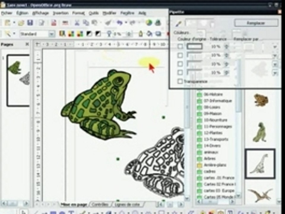 OpenOffice comment utiliser la "gallery"