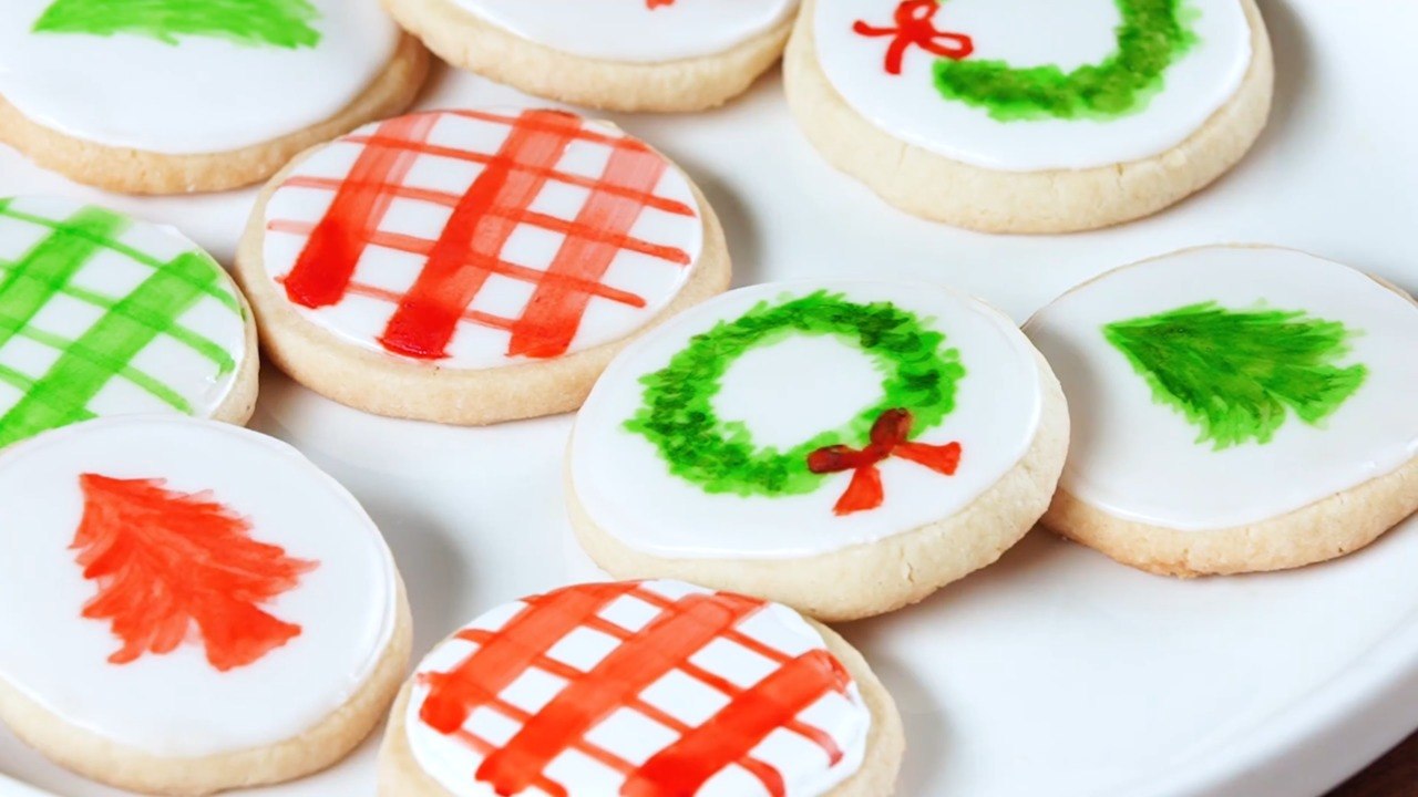 Painted Shortbread Cookies