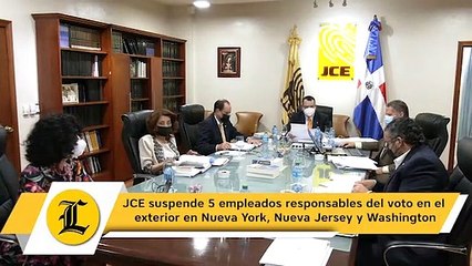 Tải video: JCE suspende 5 empleados responsables del voto en el exterior en Nueva York, Nueva Jersey y Washington