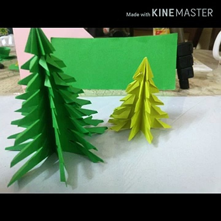 How To Make Paper Christmas Tree Easy Step by step