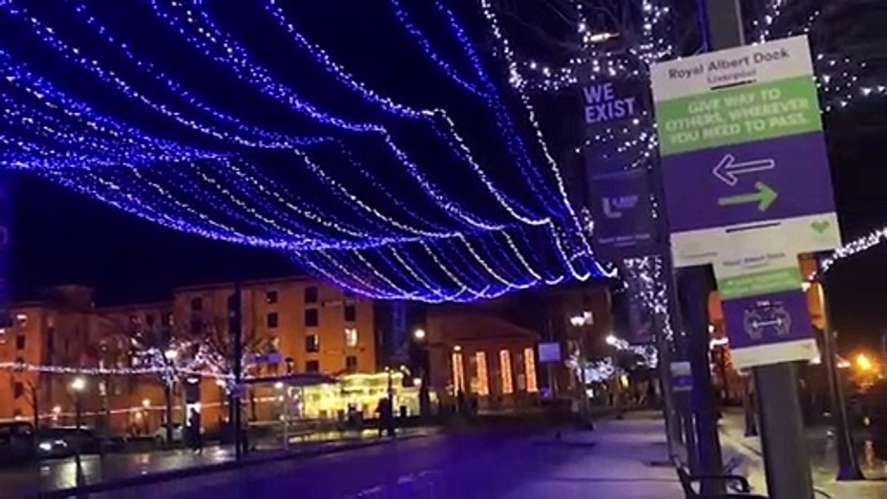 Royal Albert Dock Christmas Light Walk