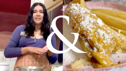 Paola Briseño González - Oyster Mushroom Tamales with Mole Encacahuatado