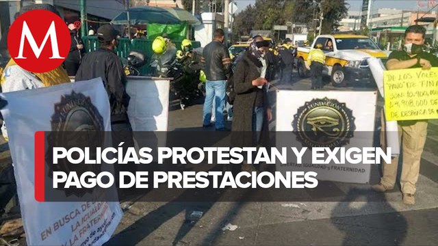 Policías de CdMx protestan frente a Metro Buenavista por falta pagos; alistan marcha