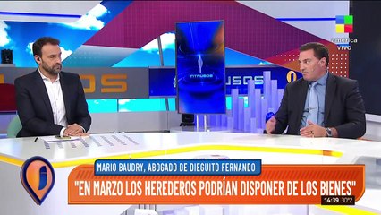 Baudry: "En marzo, los herederos podrían disponer de los bienes"