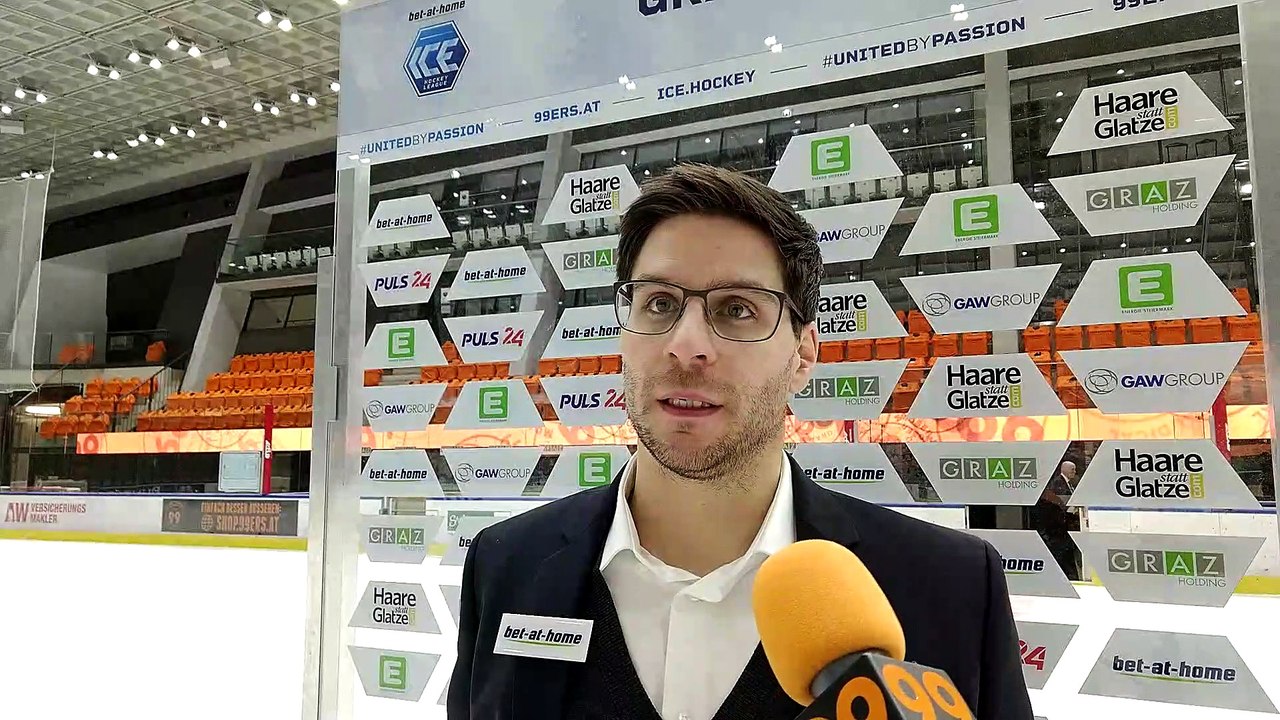 Pierre Beaulieu nach dem Spiel gegen Graz