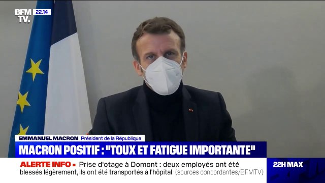 Emmanuel Macron positif au Covid-19: le président restera à l'isolement pendant 7 jours
