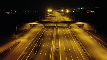 Dev projenin gece görüntüsü hayran bıraktı