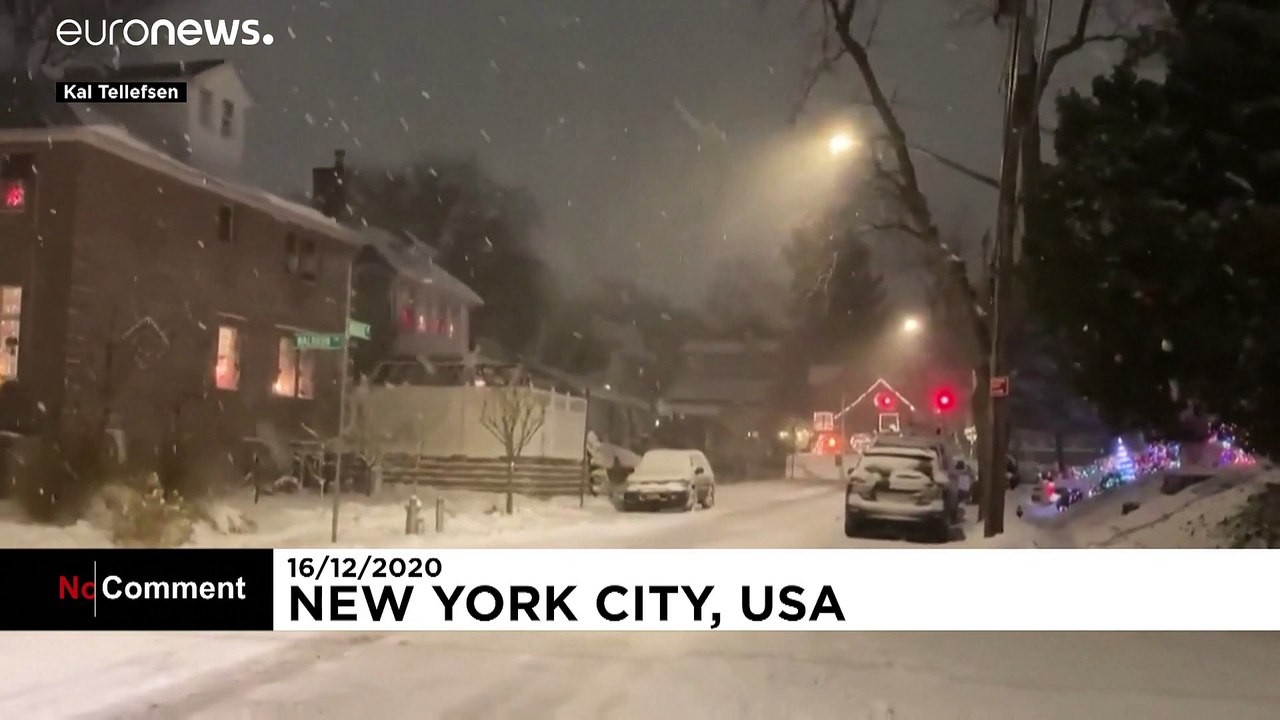 New York City von Wintereinbruch überrascht: 16 Zentimeter Neuschnee