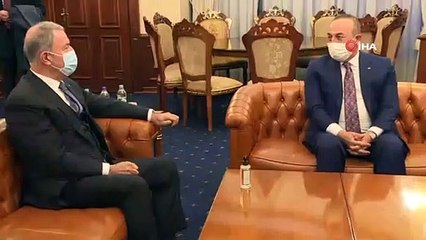 Millî Savunma Bakanı Akar ve Dışişleri Bakanı Çavuşoğlu Ukrayna’da