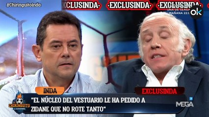 Inda: «El núcleo del vestuario le ha pedido a Zidane que no rote tanto»