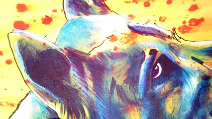 Mista Roate on last stage of dog painting