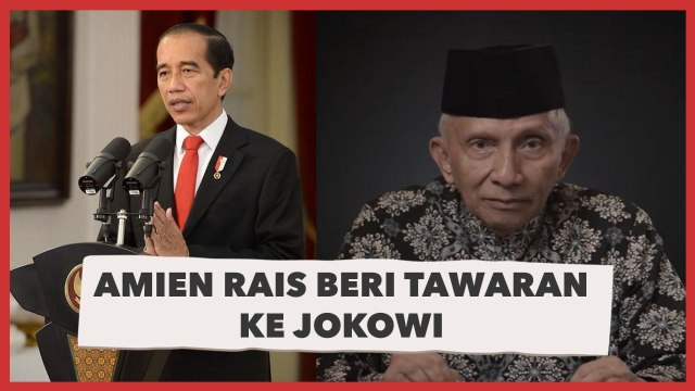 Amien Rais Minta Presiden Jokowi Mundur atau Rekonstruksi Ulang Negara