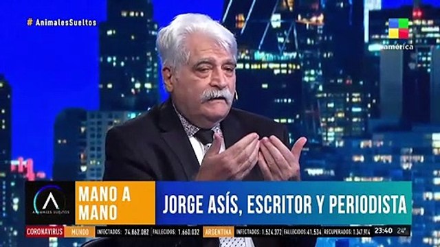 El escritor y periodista Jorge Asís mano a mano con Luis Novaresio