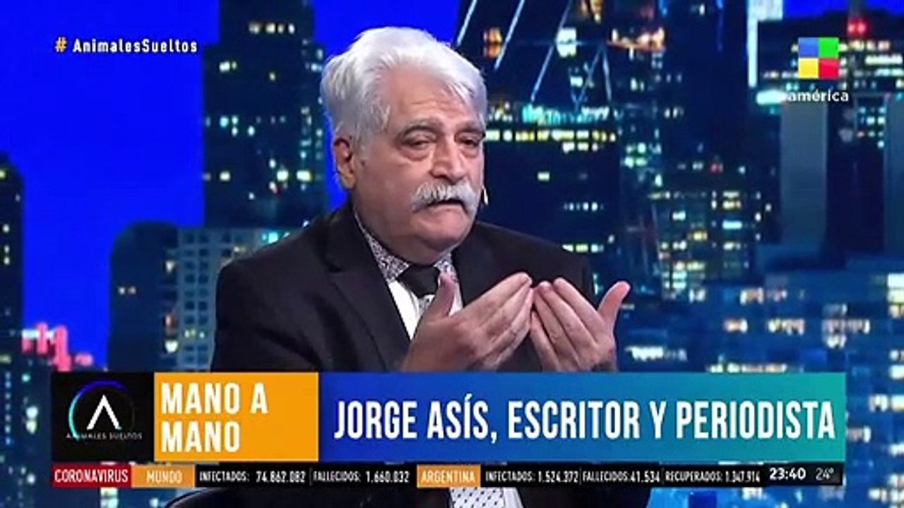 El escritor y periodista Jorge Asís mano a mano con Luis Novaresio