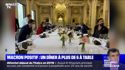 Macron positif au Covid-19: les images des derniers repas à l'Élysée