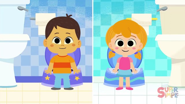 Sitting On The Potty _ Kids Songs _ Super Simple Songs-Vocals
