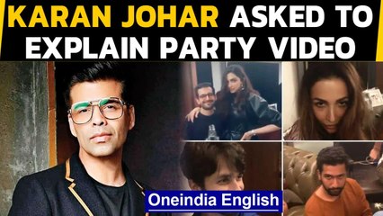 Karan Johar to explain viral party video | Bollywood drug probe | Oneindia News