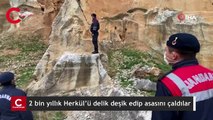 2 bin yıllık Herkül’ü delik deşik ettiler, asasını çaldılar