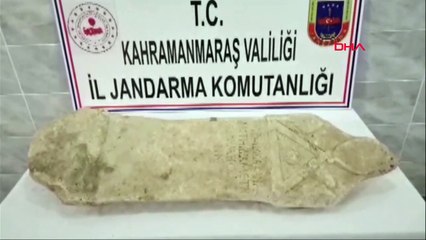 Roma dönemine ait mezar taşını satmaya götürürken yakalandı