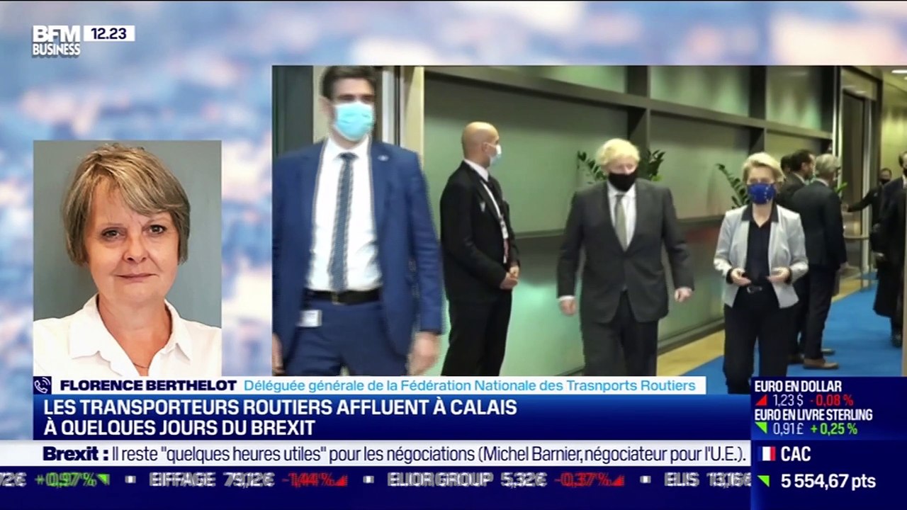Florence Berthelot (FNTR): Les transporteurs routiers affluent à Calais à quelques jours du Brexit - 18/12